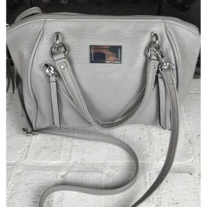 JUICY‎ COUTURE Satchel Style Handbag Purse Light Grey